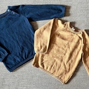 H&M Kids' Sweater Duo - Blue and Tan